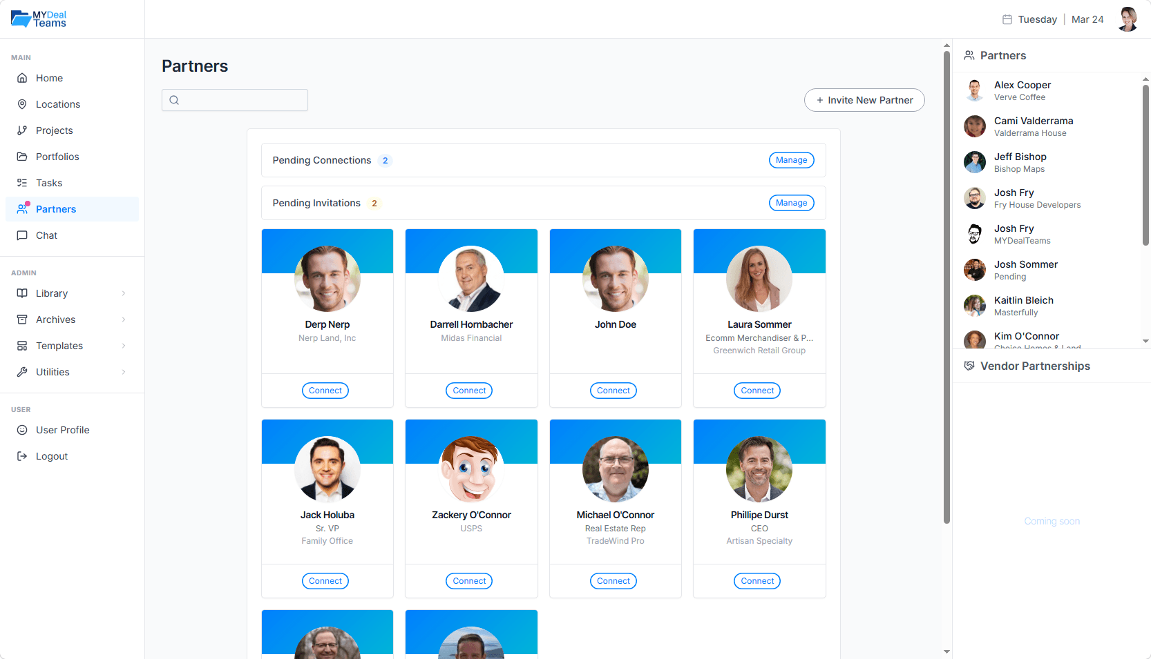 MyDealTeams partner collaboration interface